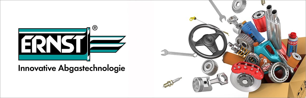 ERNST Sistema de escape Catálogo, correspondendo a Conector de tubos de escape para o seu carro